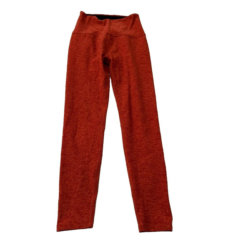 Beyond Yoga Leggings Womens Small Orange Spacedye High‎ Waisted Gym Stretch